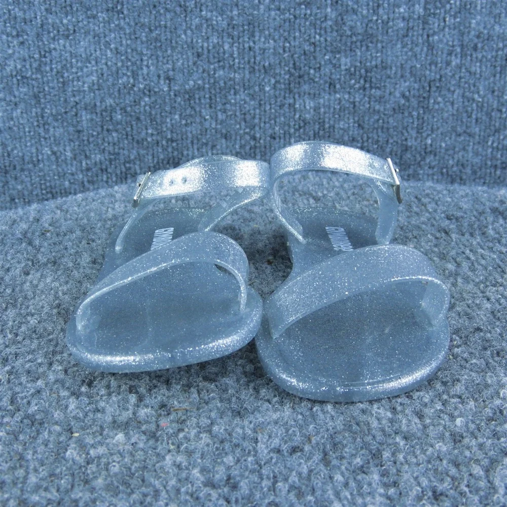 Gymboree Girls Gladiator Size T 9 Medium Shoes‎ Clear Synthetic Buckle